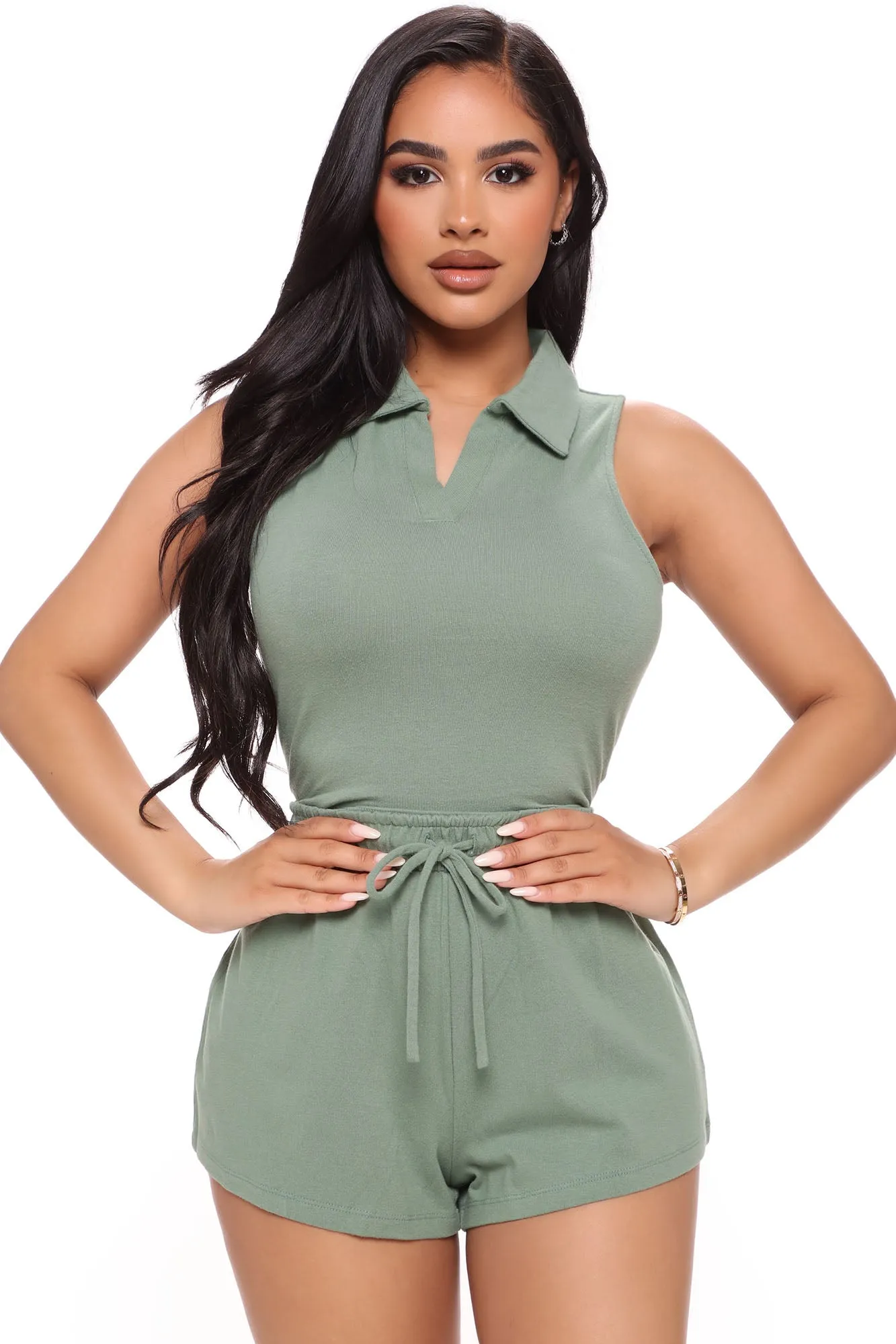 All Fun And Games Short Set - Green