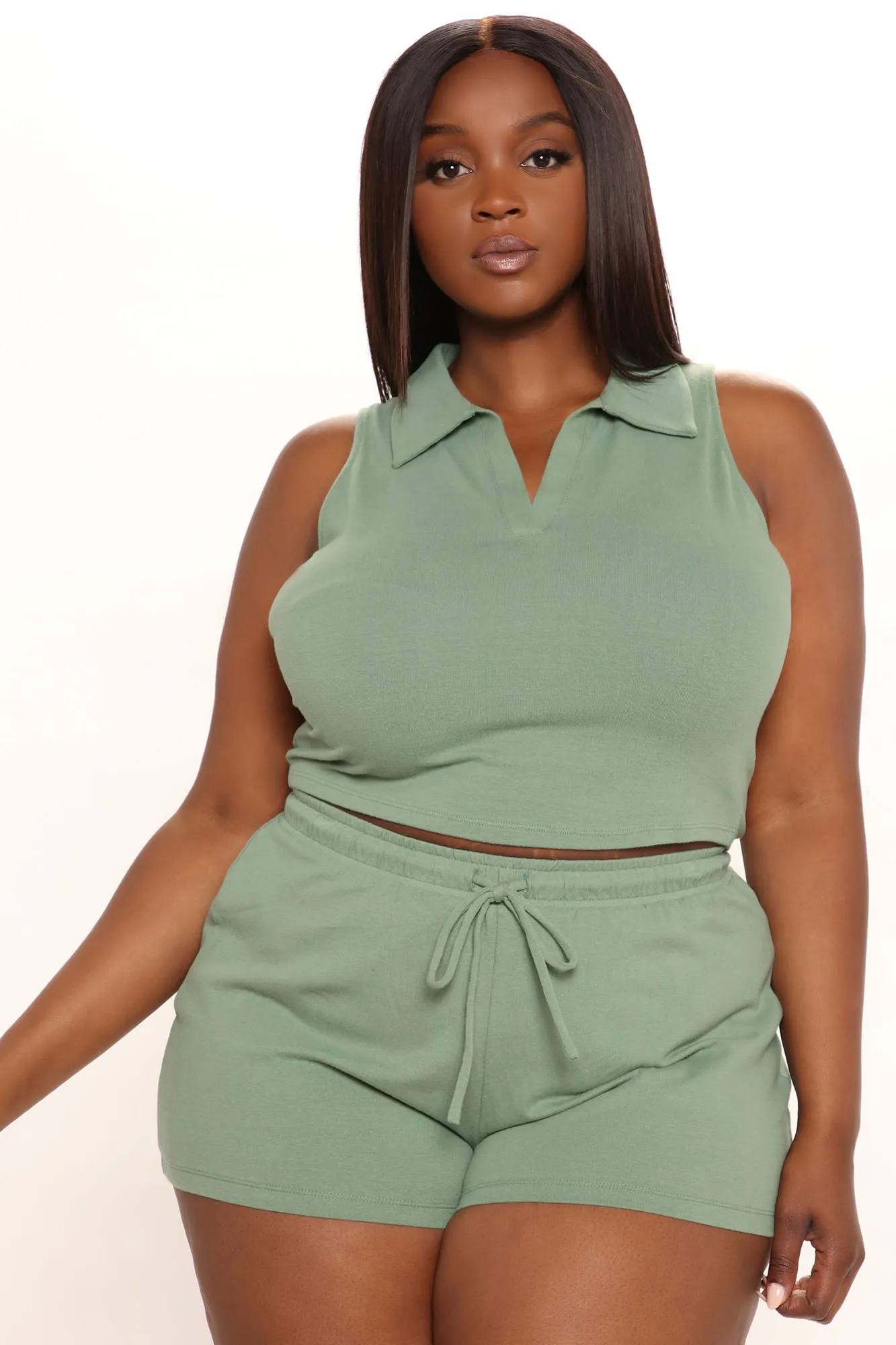 All Fun And Games Short Set - Green