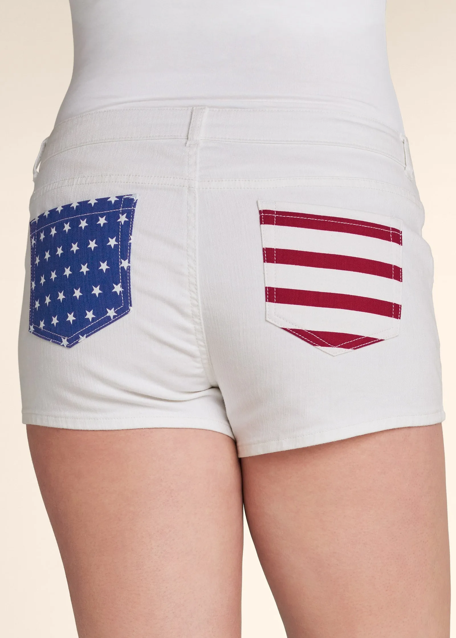 Americana Shorts - White Denim