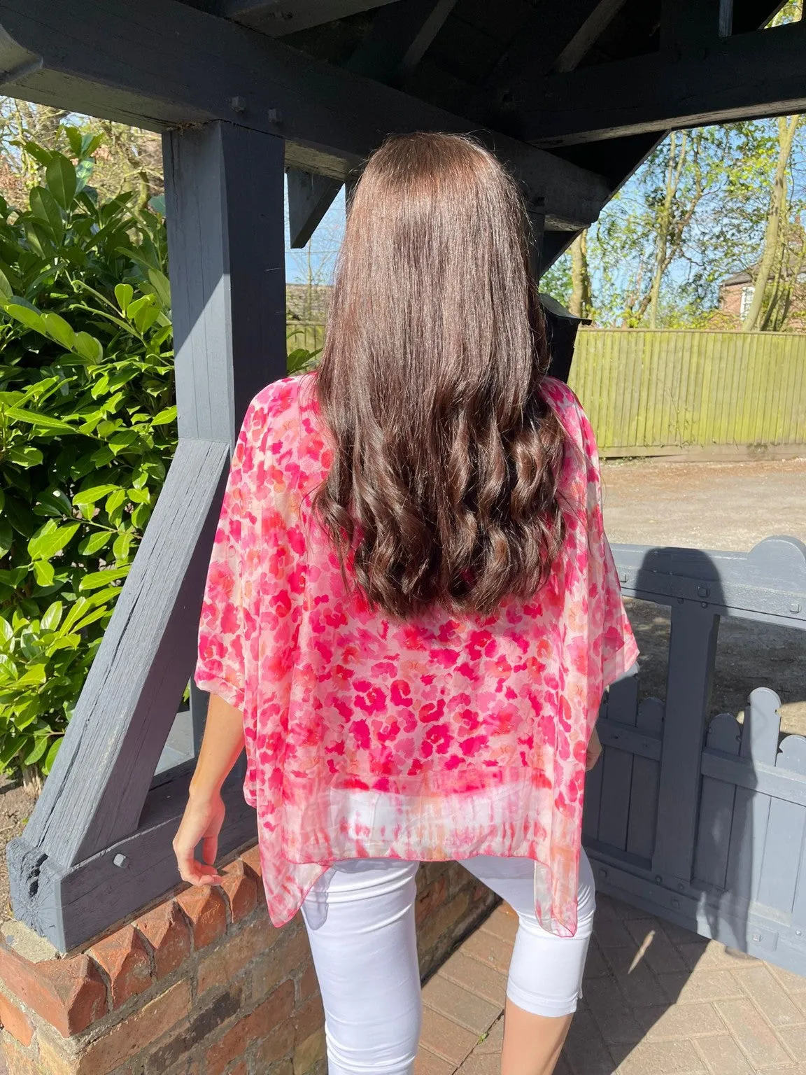 Animal Print Floaty Top Freya