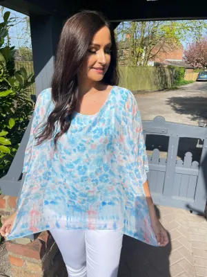 Animal Print Floaty Top Freya
