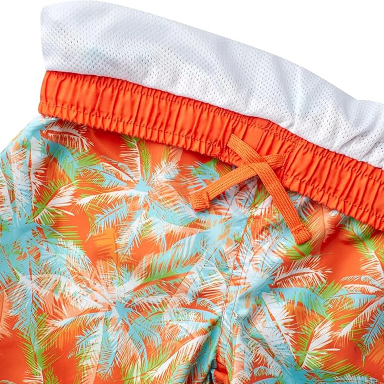 B-A9535 - Wholesale Boy's Palm Leaf Print Swim Trunk