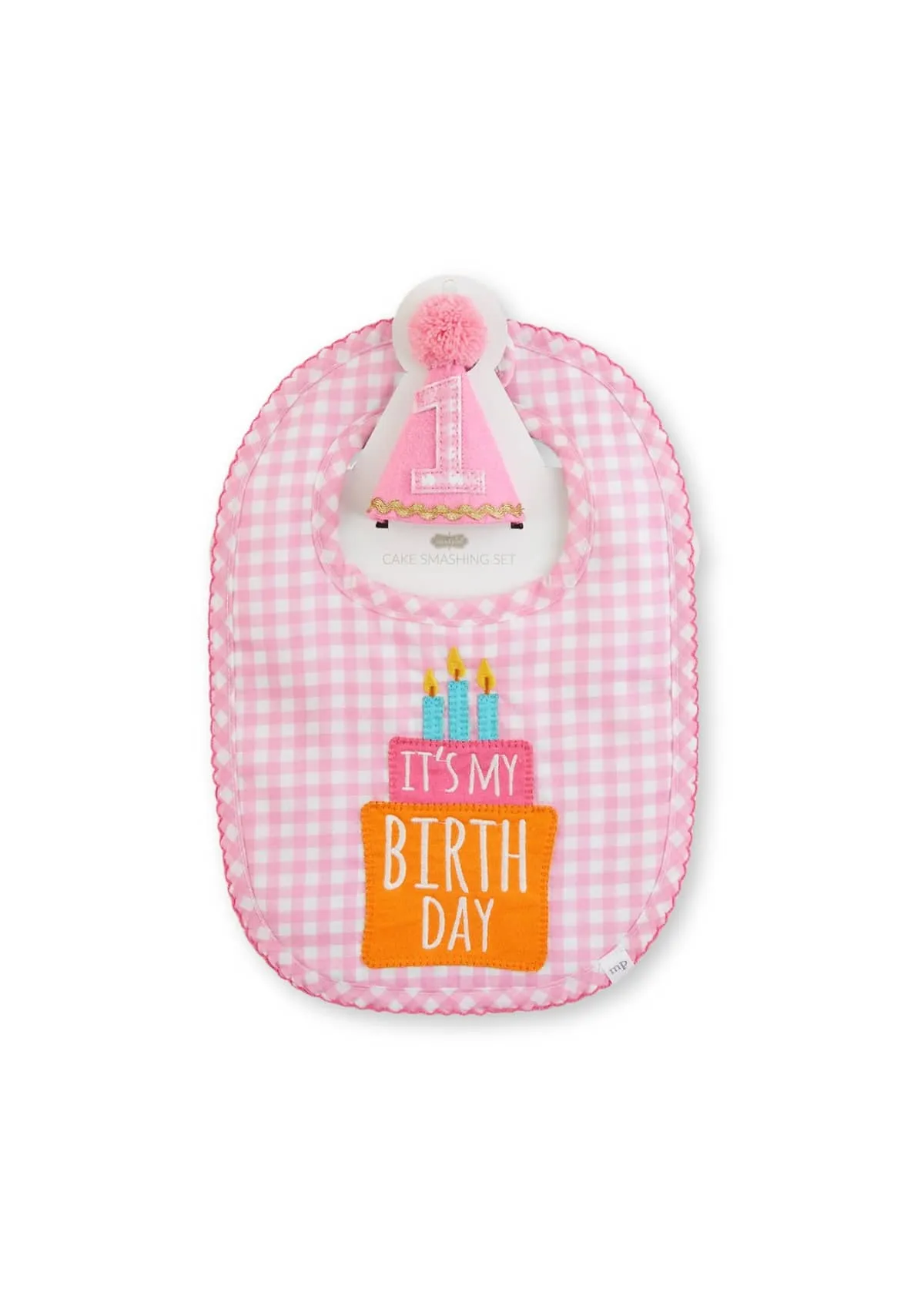 Baby Pink Gingham Cake Smasher Set