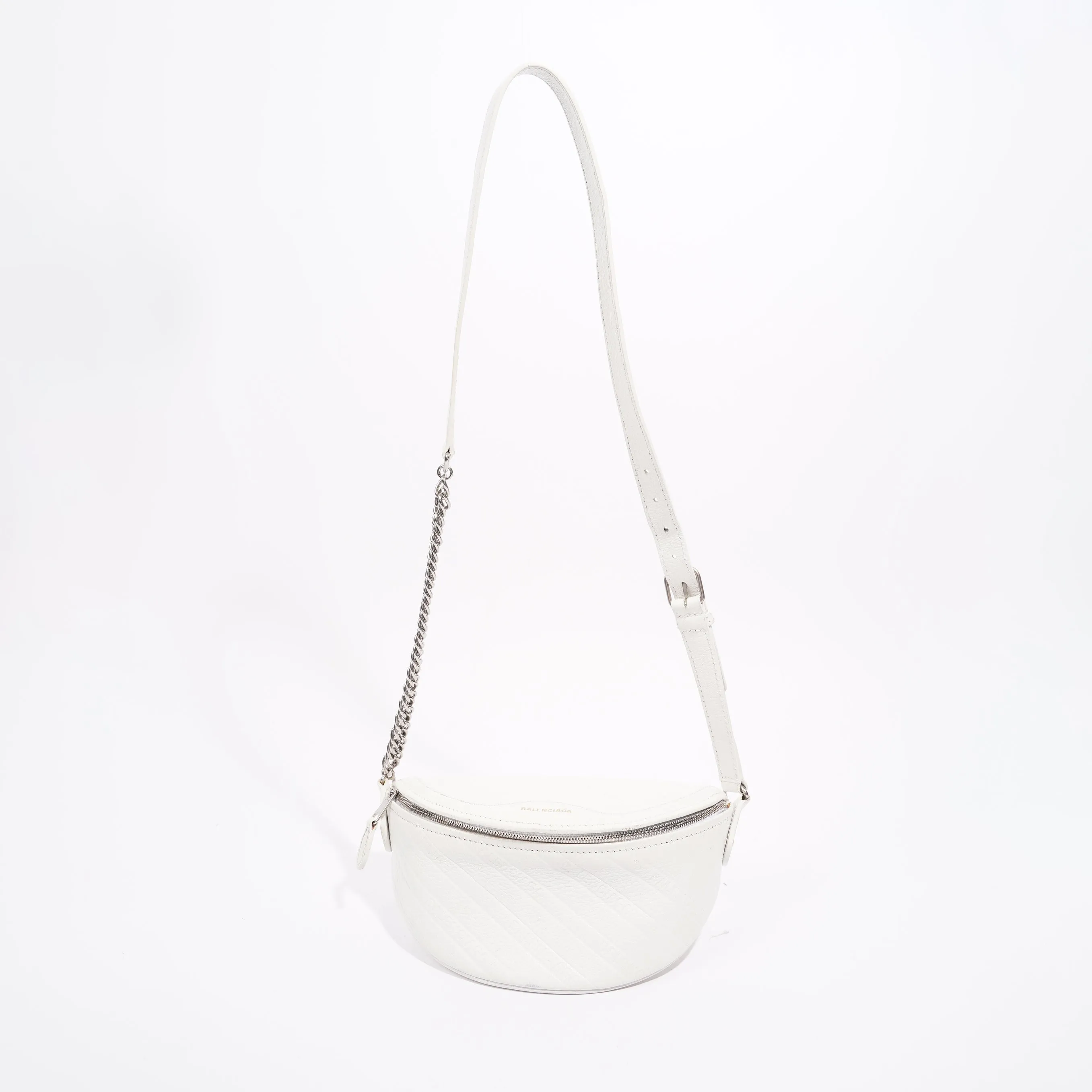 Balenciaga Womens Souvenir Bumbag White XS