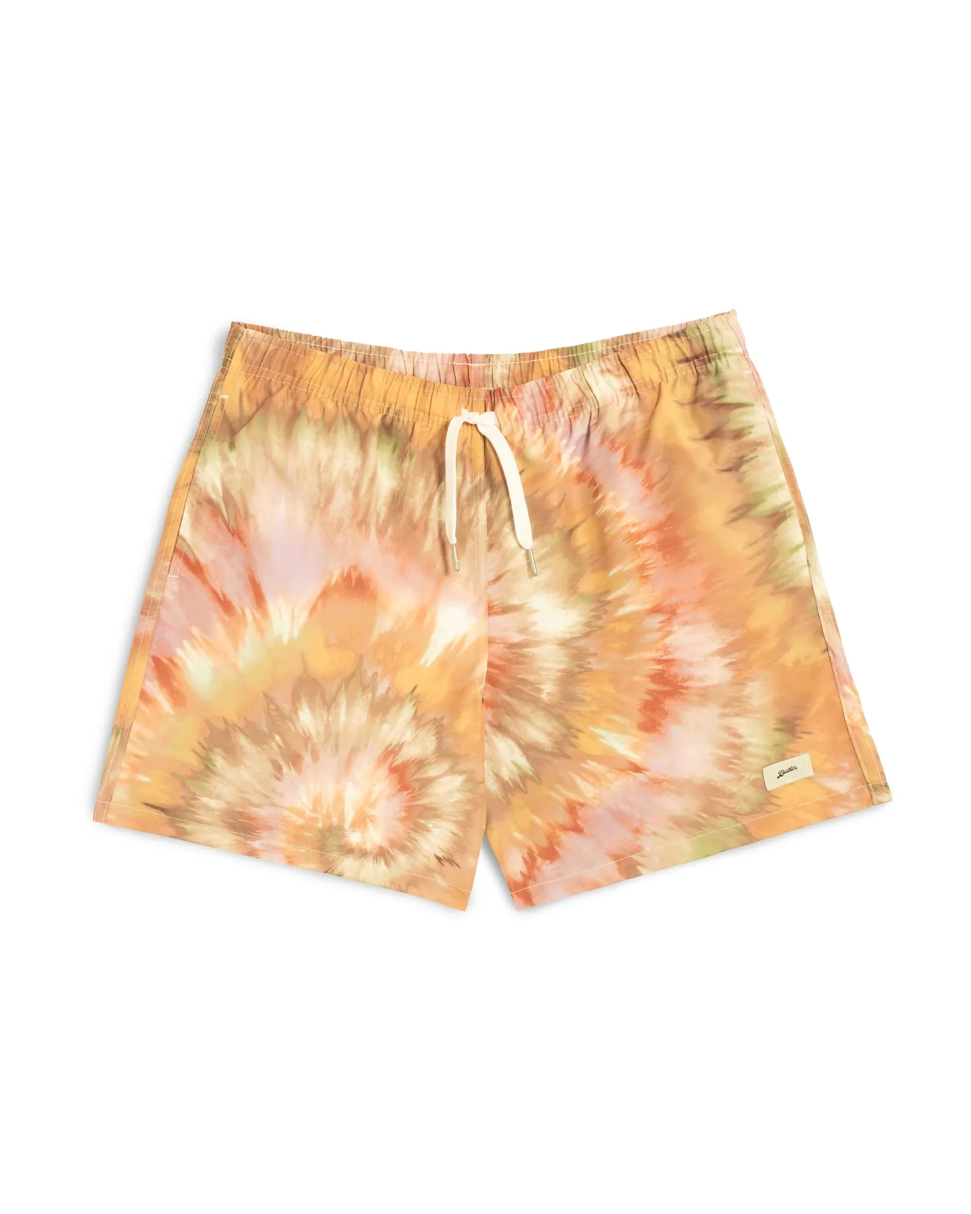 Bather Calypso Swirl Swim Trunk - Orange