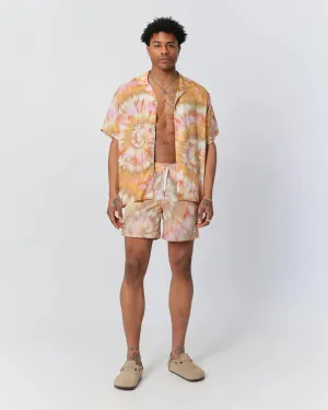 Bather Calypso Swirl Swim Trunk - Orange