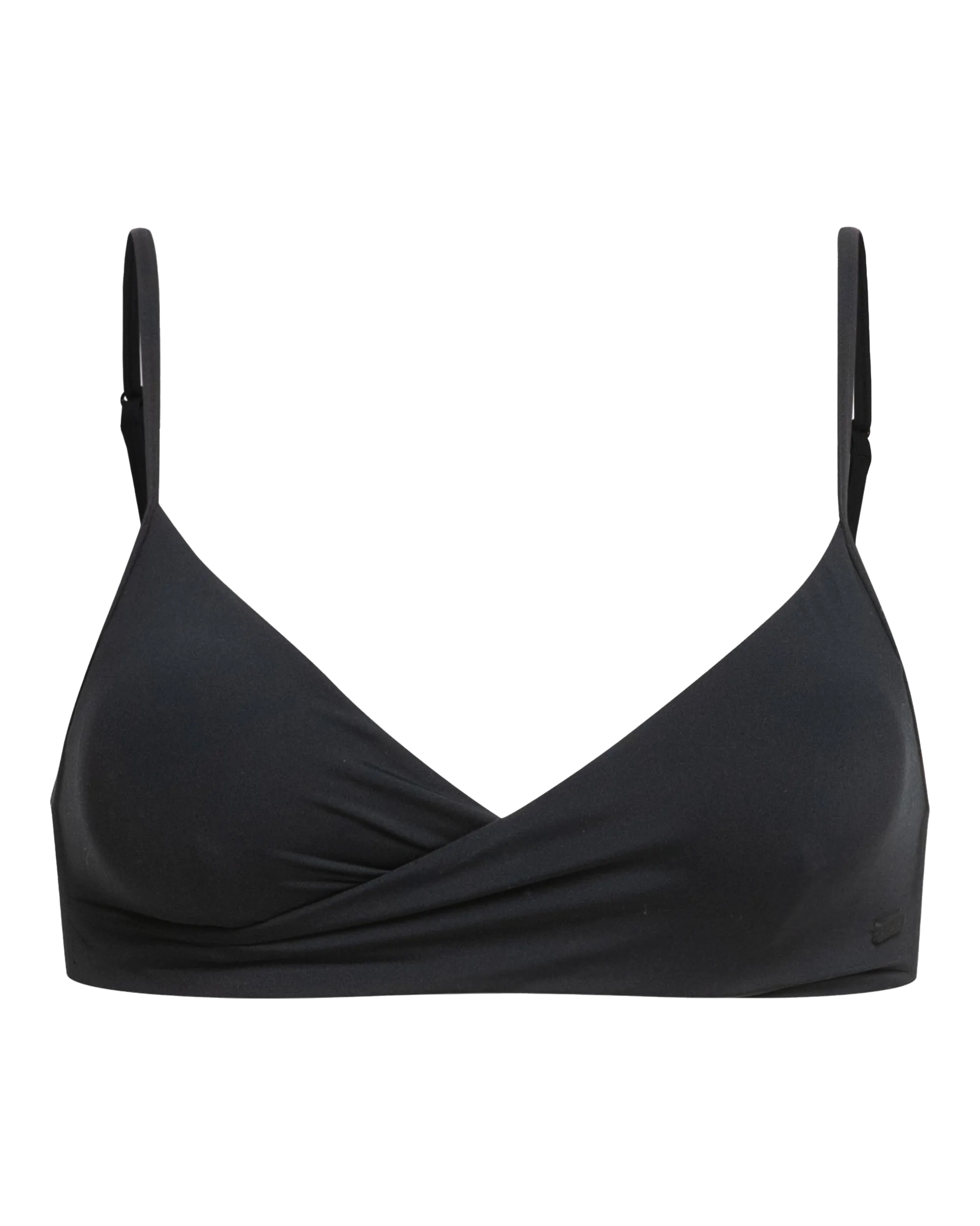 Beach Classic Wrap Bikini Top in Anthracite