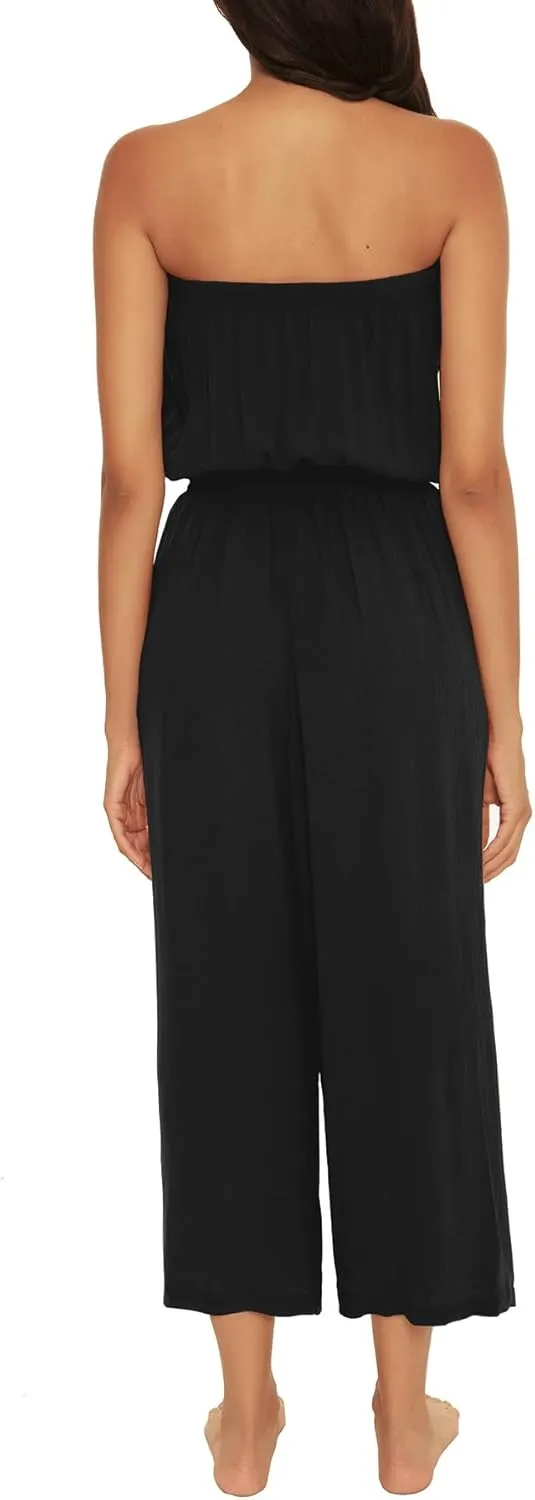 BECCA Ponza Jumpsuit, Crinkled, Beach Cover Ups for Women