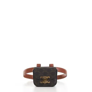 Belt Bag Triomphe Belt In Tan Brown Triomphe Canvas And Calfskin