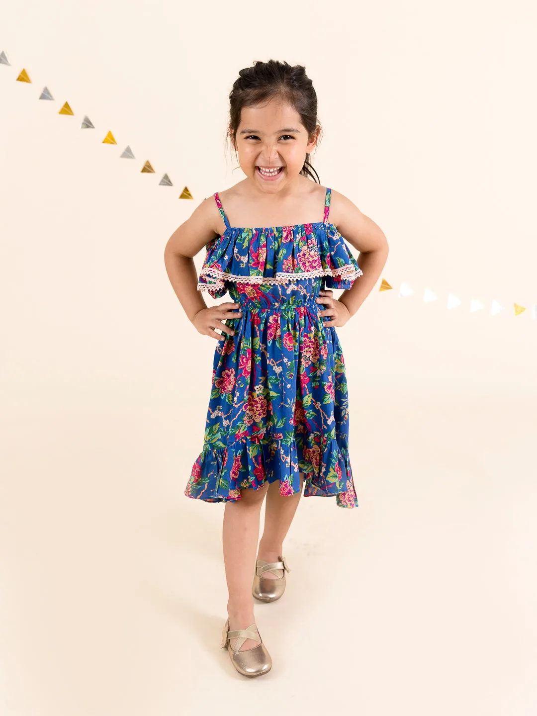 Blue Floral Dress