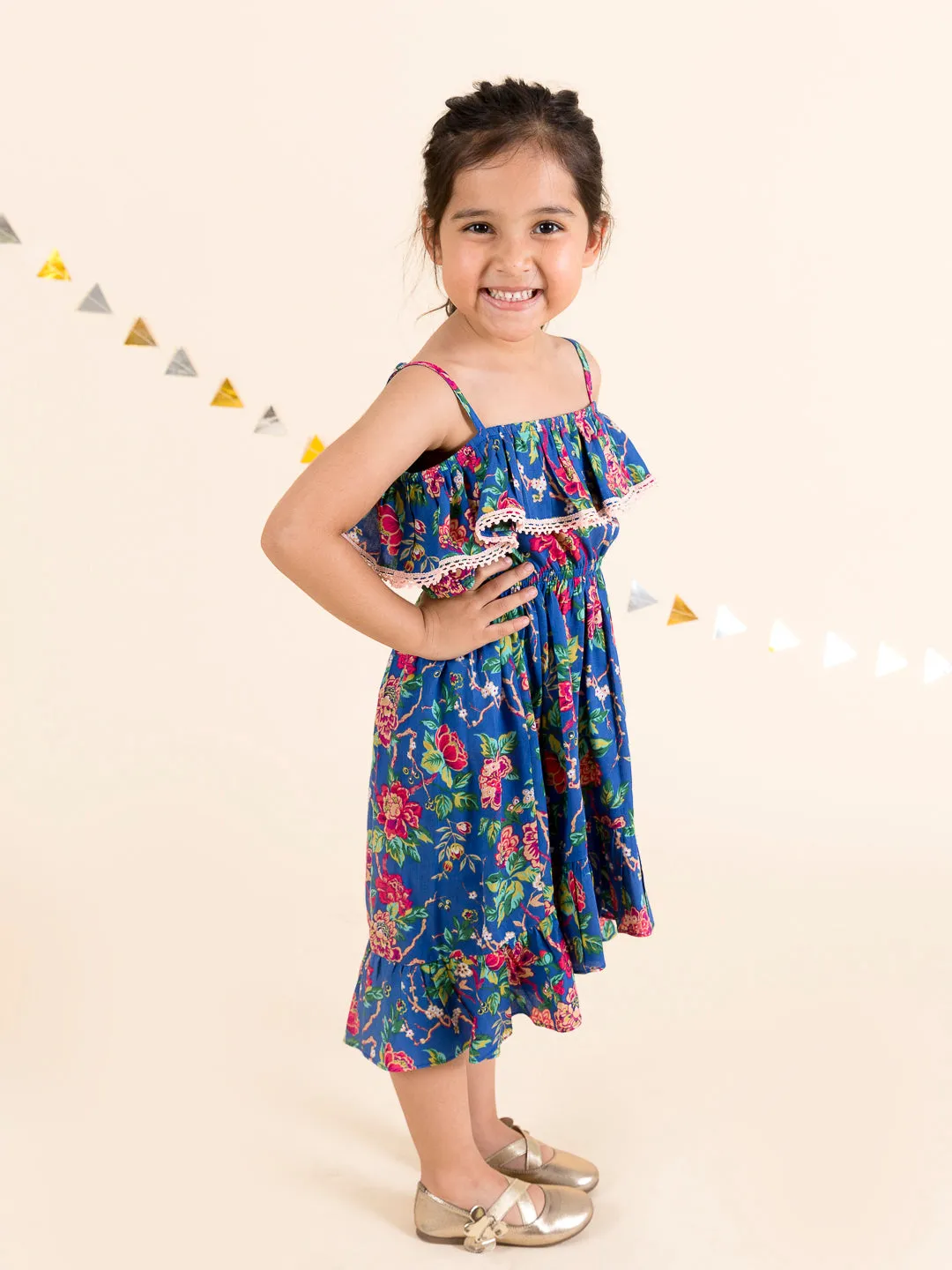 Blue Floral Dress