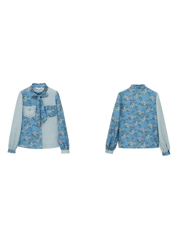 Bow stitching style shirt【s0000001068】