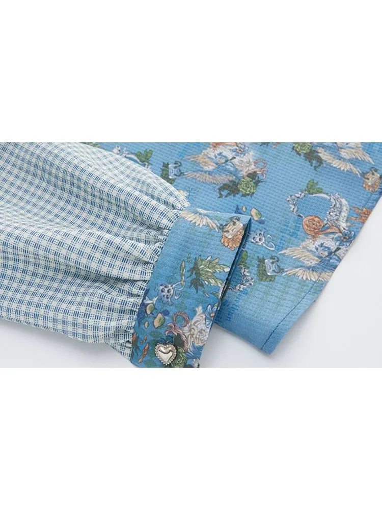 Bow stitching style shirt【s0000001068】