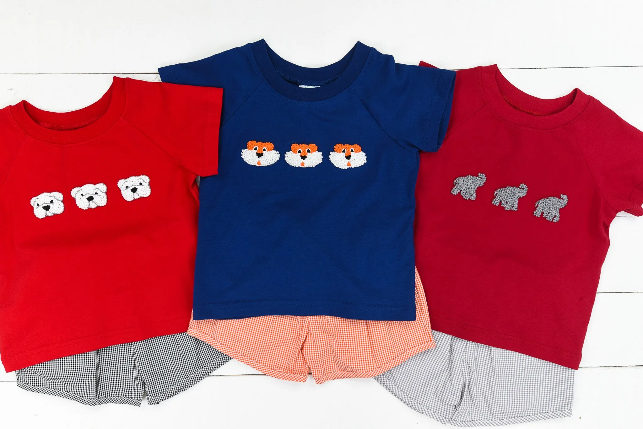 Boys Navy Tiger Short Set