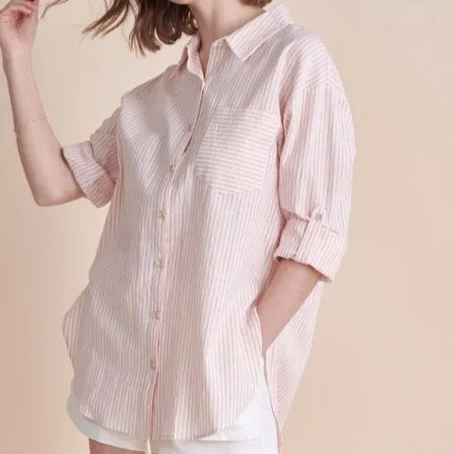 Breezy Linen Boyfriend Shirt