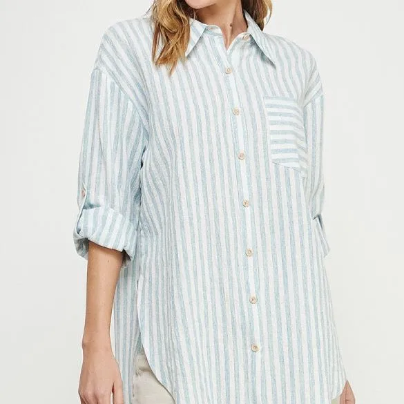 Breezy Linen Boyfriend Shirt