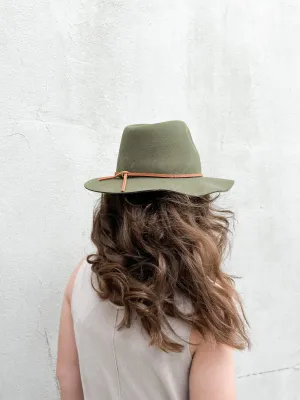 Brixton Wesley Fedora | Military Olive