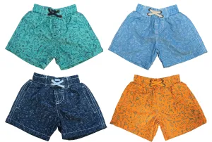 BT-CRBD - Wholesale Toddler Boy's "Beach Decal" Print Swim Trunk