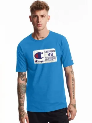 Champion Photo-real Jock Tag Heritage Tee Blue Jay GT19 586377 Y18