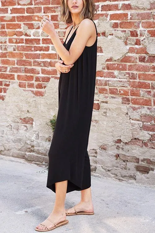 Chill Out Micro Rib Slip Jumpsuit