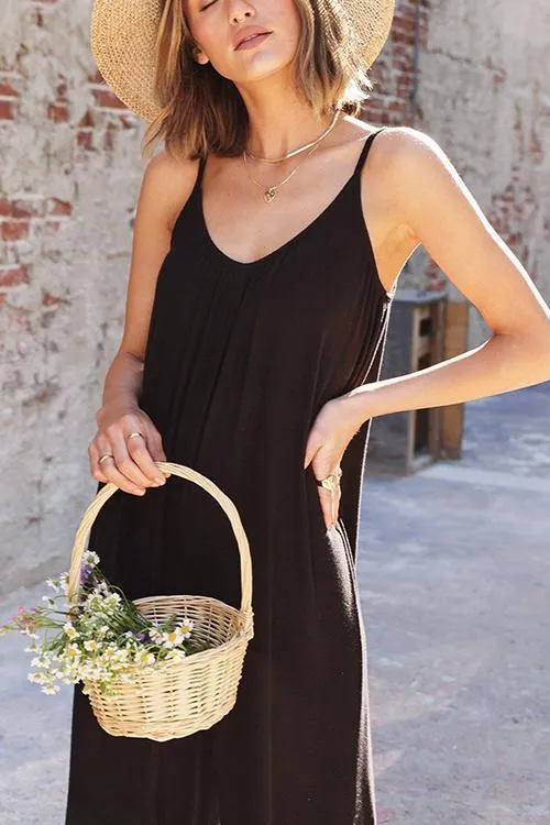 Chill Out Micro Rib Slip Jumpsuit