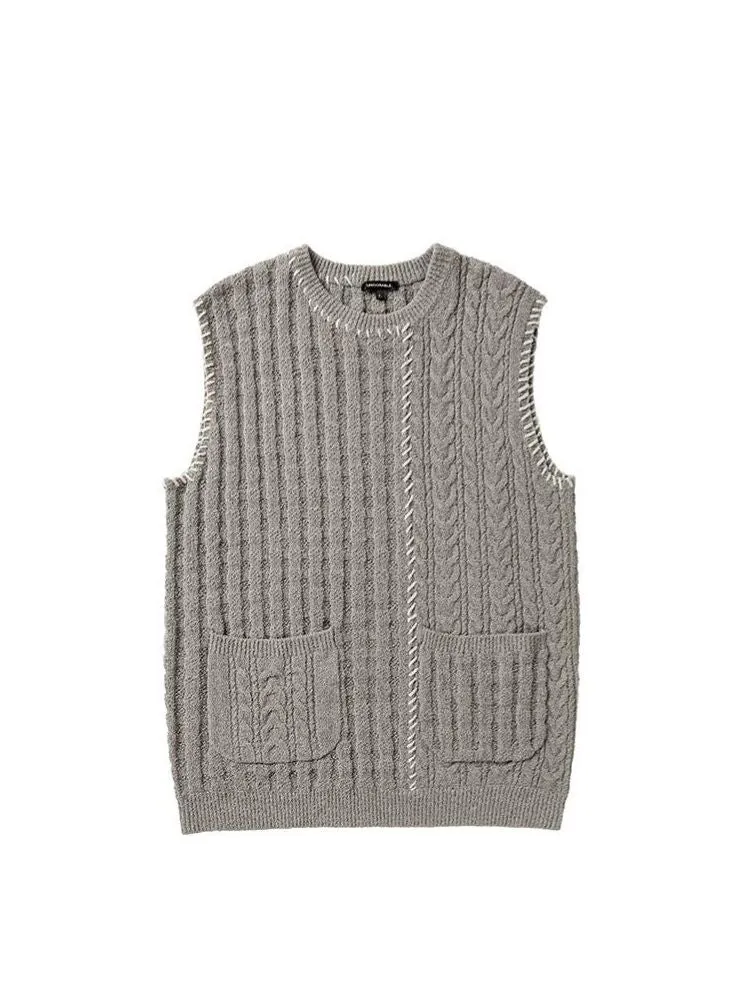 College style sweater vest【s0000003721】