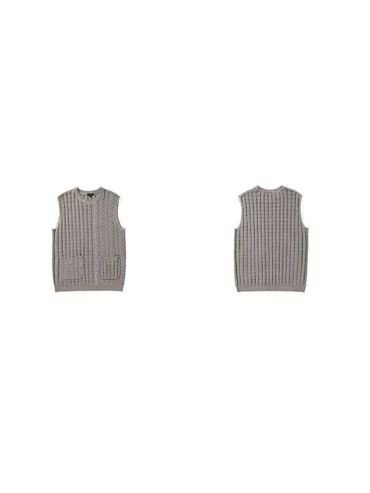 College style sweater vest【s0000003721】