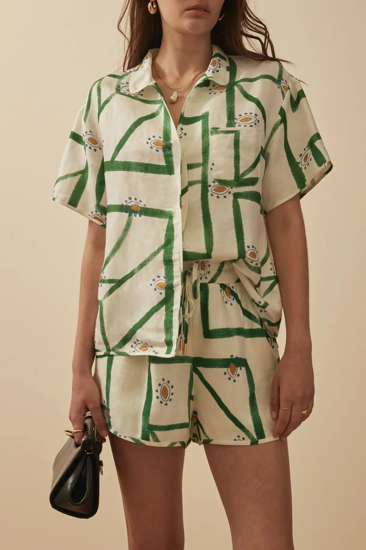 Cosima Shirt Sirus Grid
