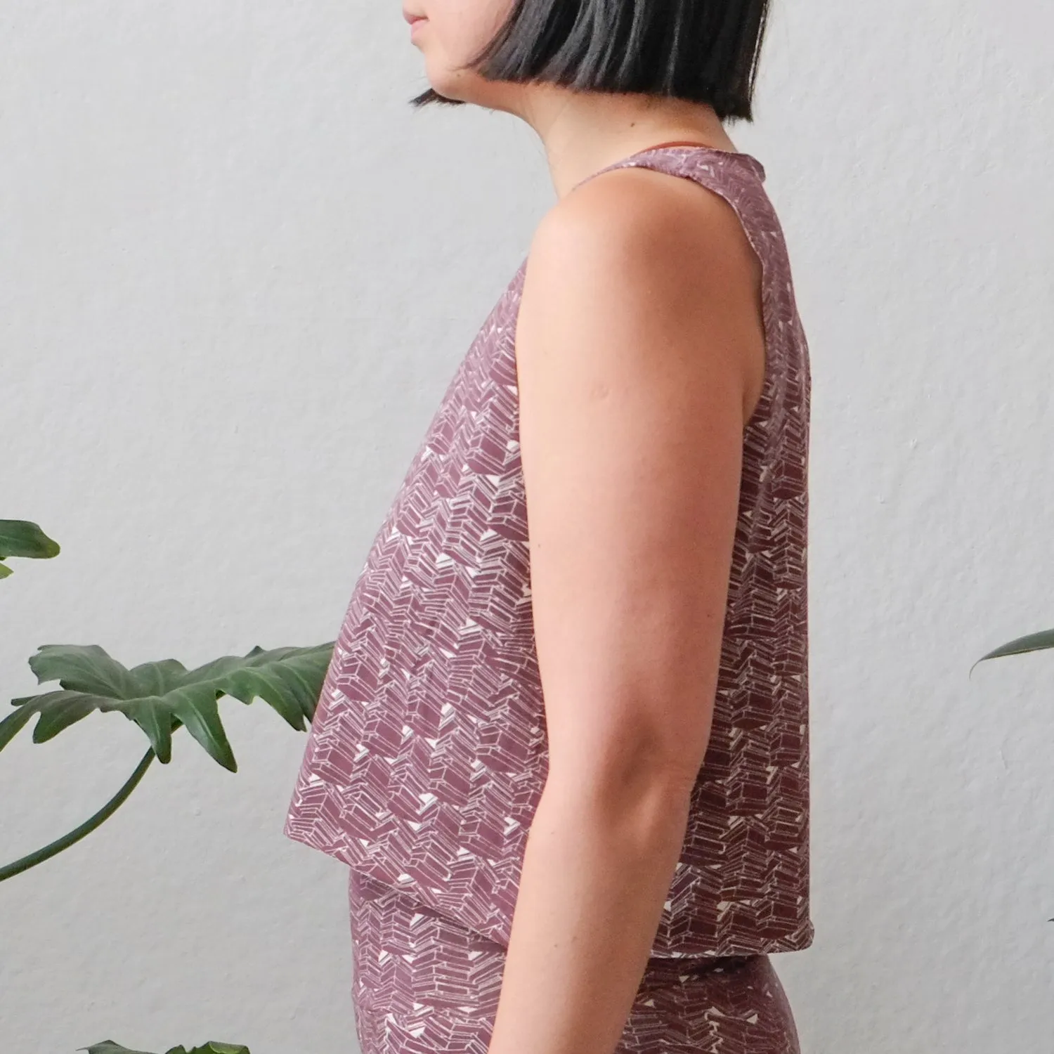 Cropped Summer Tank in Fig
