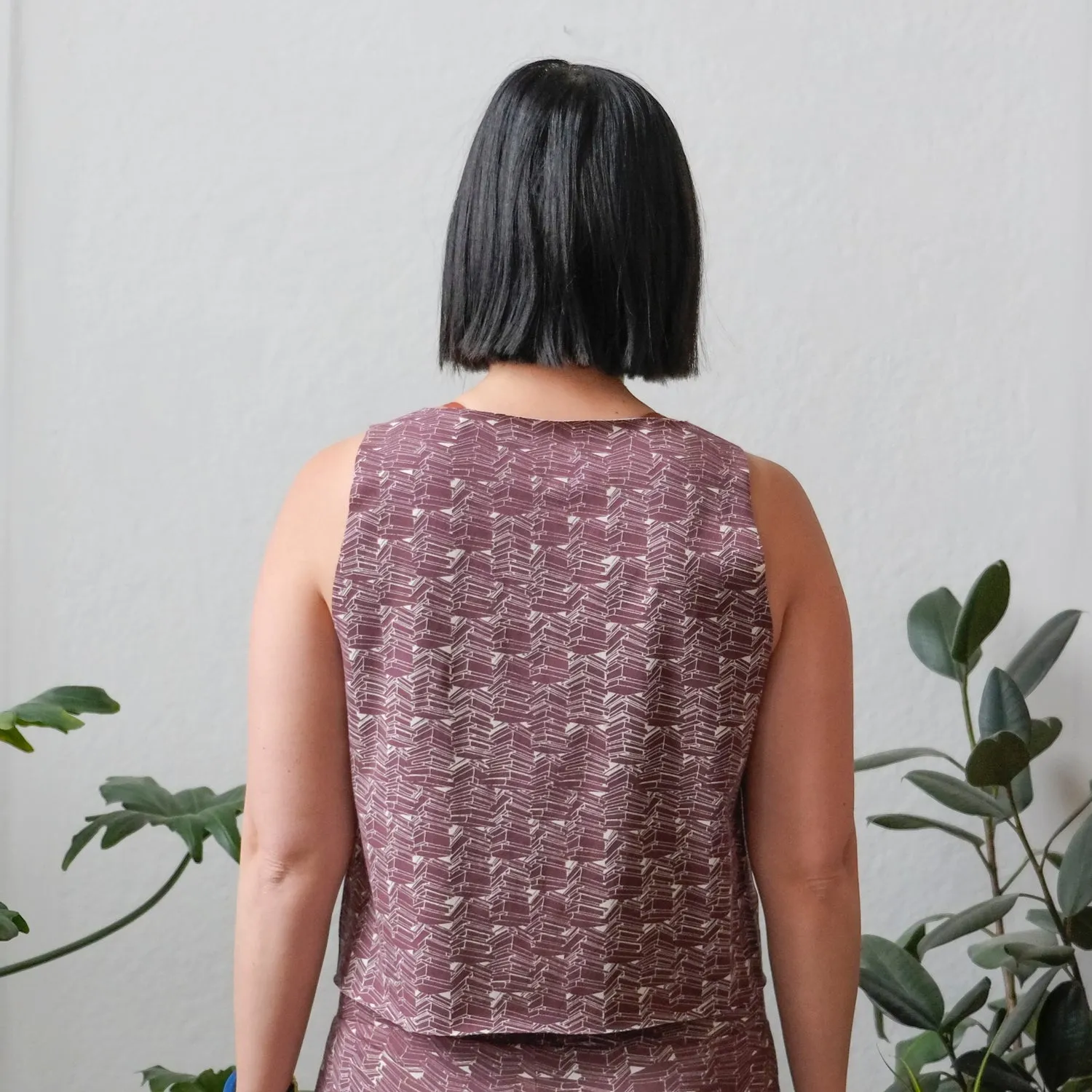 Cropped Summer Tank in Fig