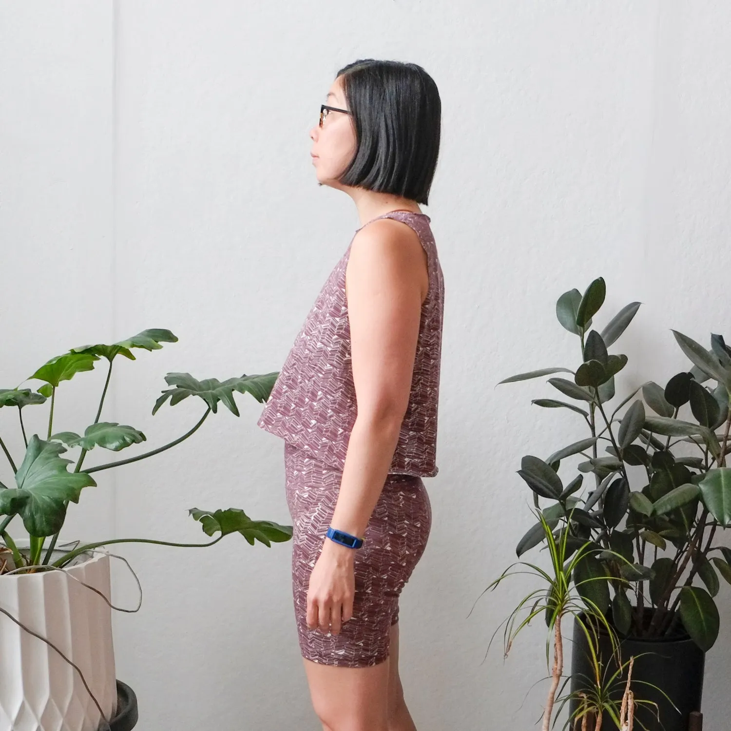 Cropped Summer Tank in Fig