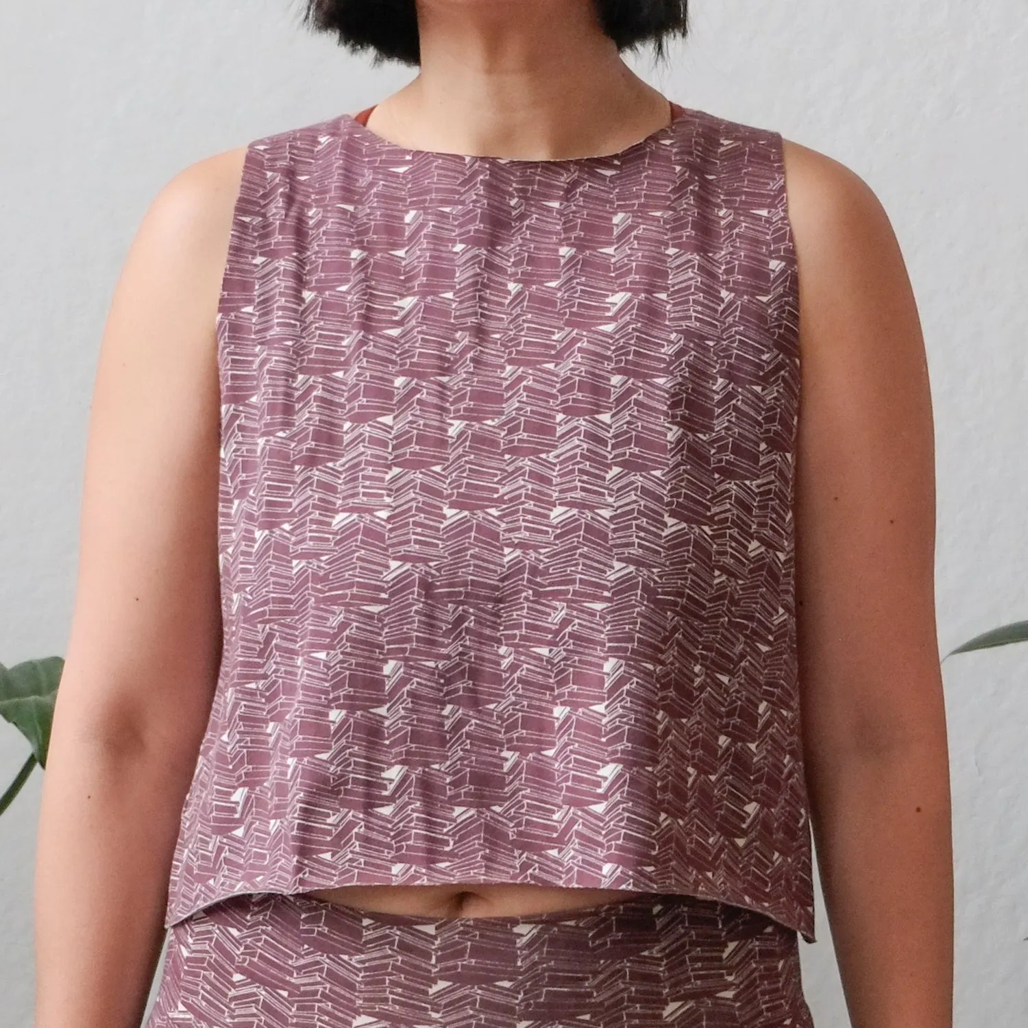 Cropped Summer Tank in Fig