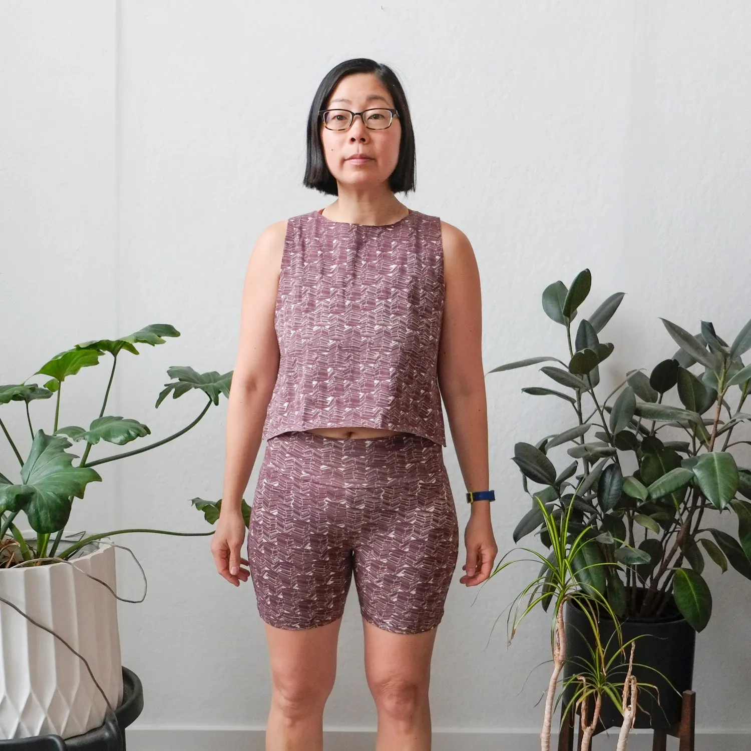 Cropped Summer Tank in Fig