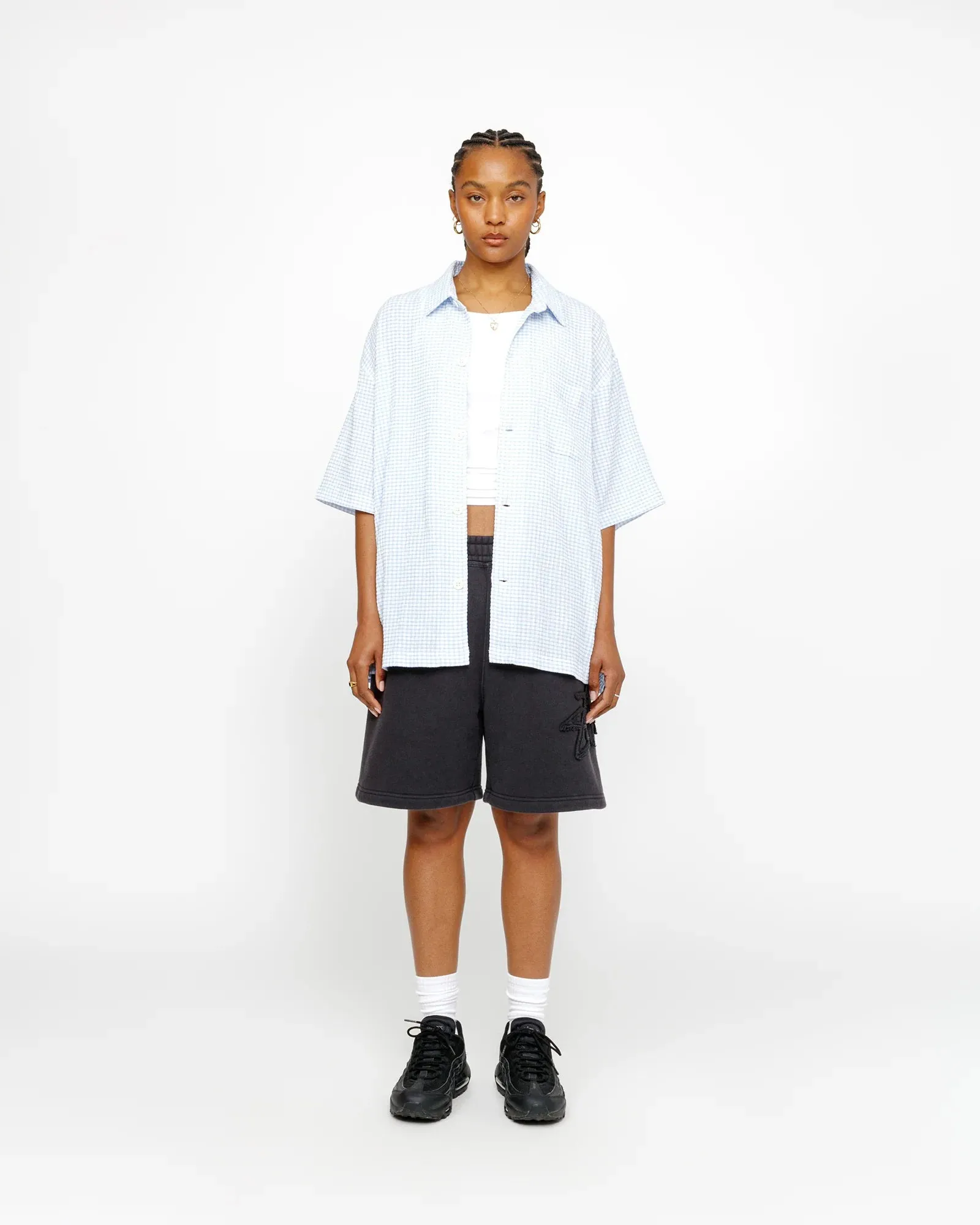 Fleece Short Tonal Applique