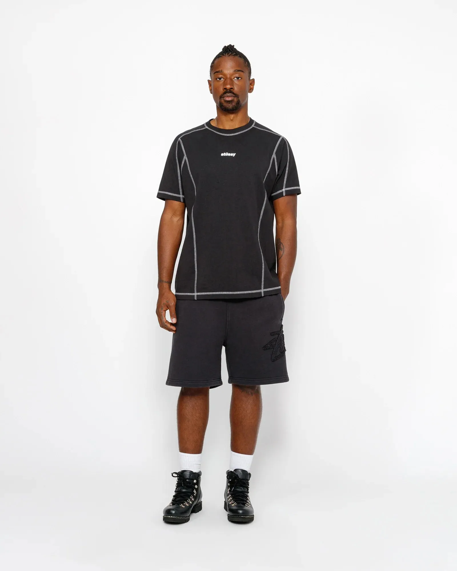 Fleece Short Tonal Applique