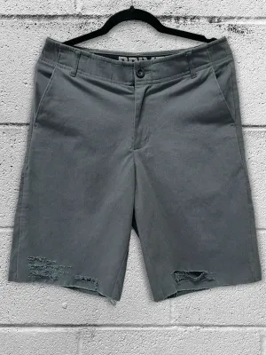 FLEX FITTED CUT OFF GREY SHORTS