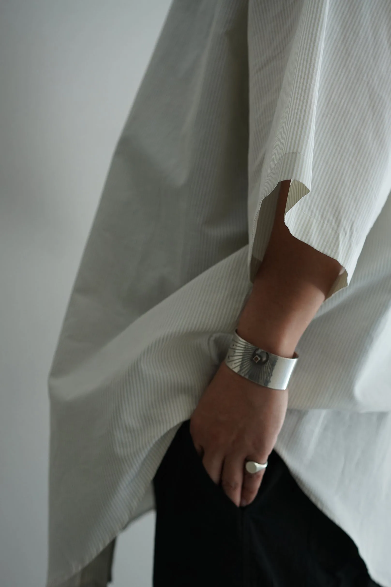 HED MAYNER / COTTON LINEN STRIPE SHIRT / STYLE