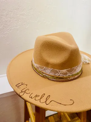 It Is Well Custom Wide Brim Hat