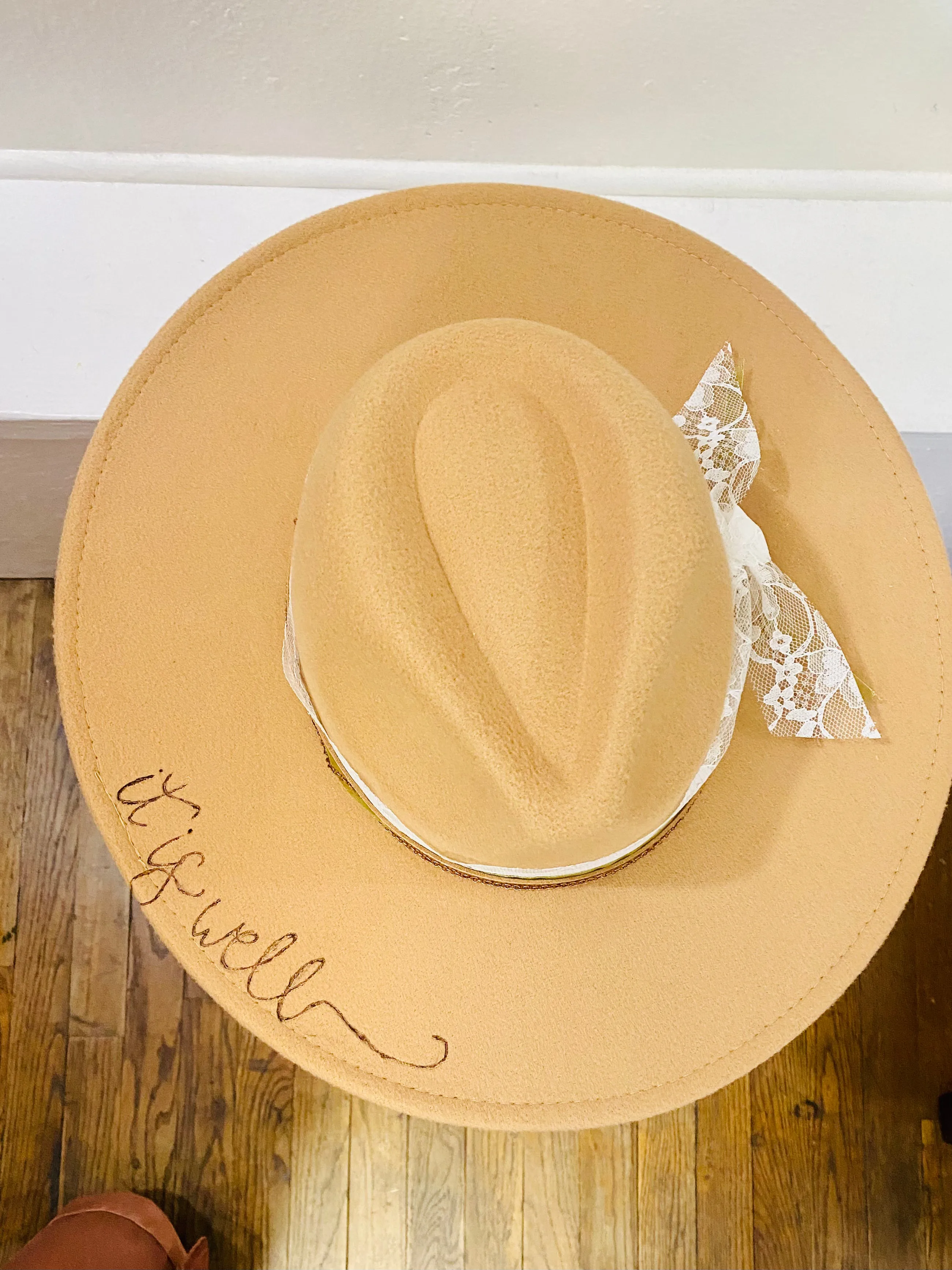 It Is Well Custom Wide Brim Hat
