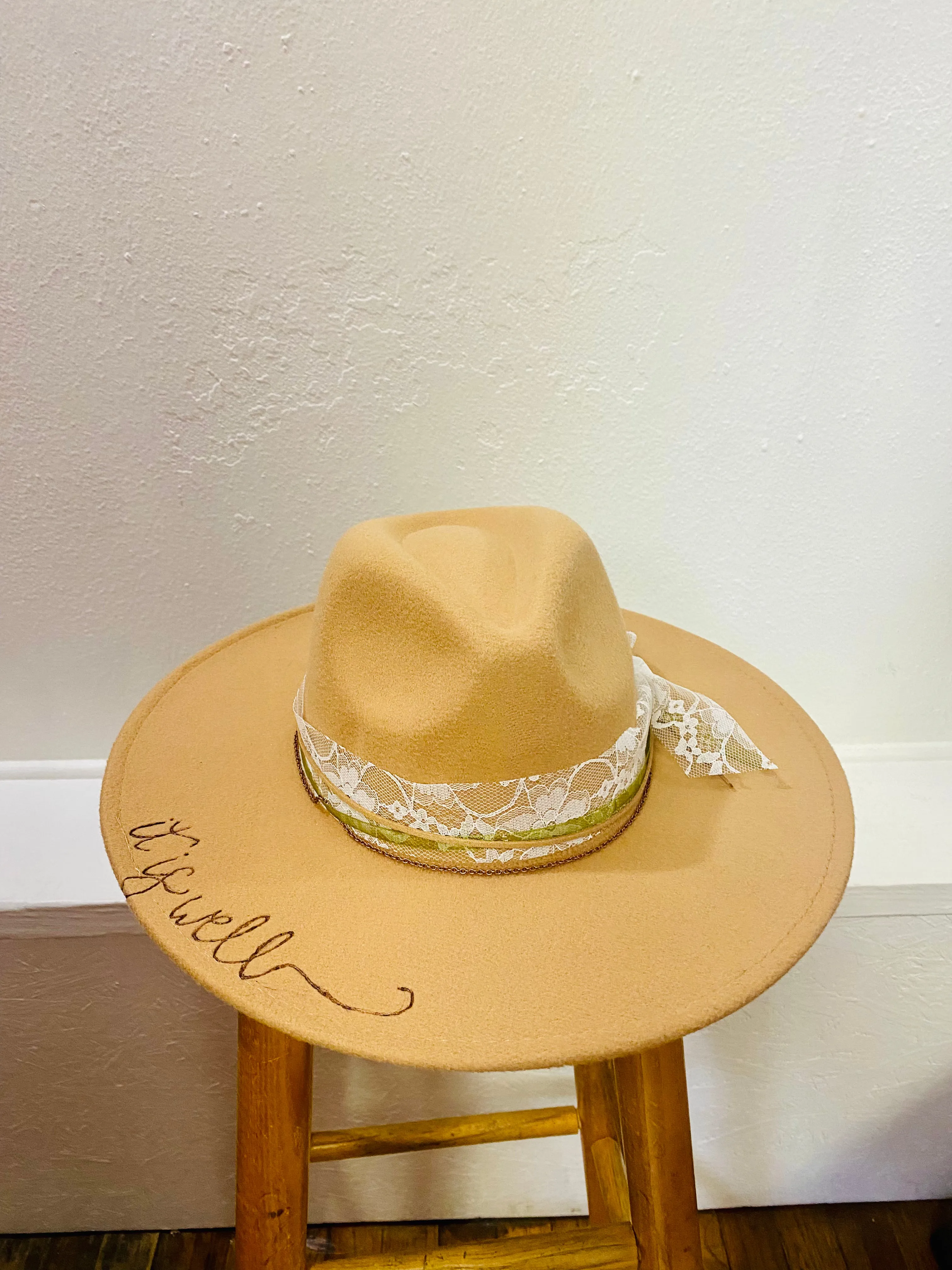 It Is Well Custom Wide Brim Hat