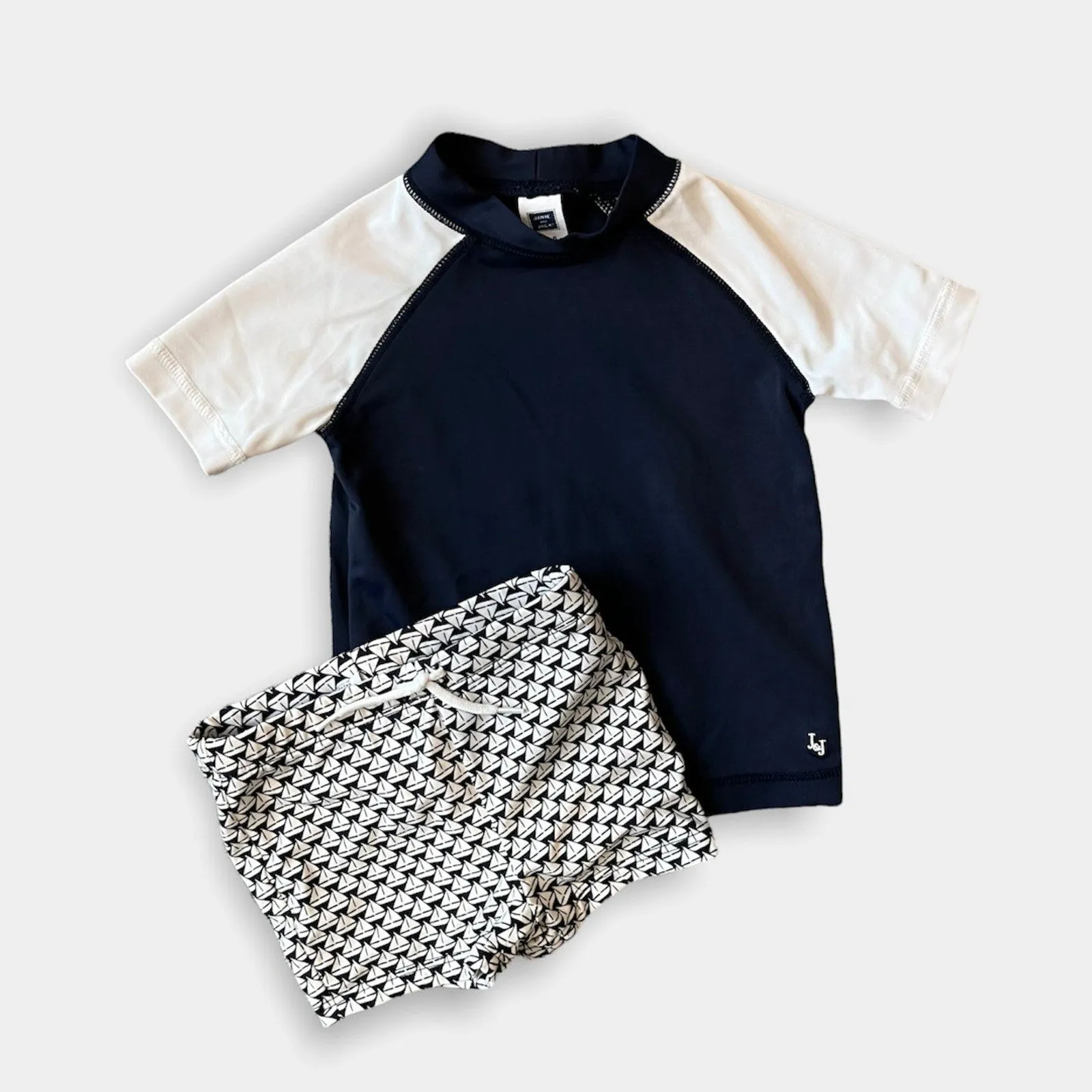 Janie and Jack Color Block Rash Guard 3-6 Months