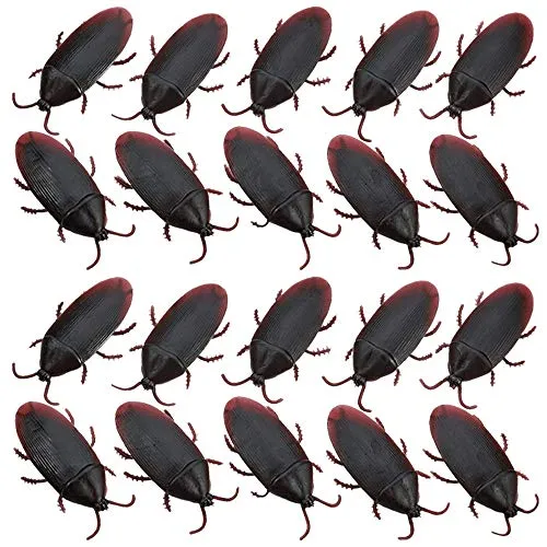 Kicko Cockroach - Fake Cock-Roach Toy for Party Favor, Party Bag Stuffer, Novelty Toys