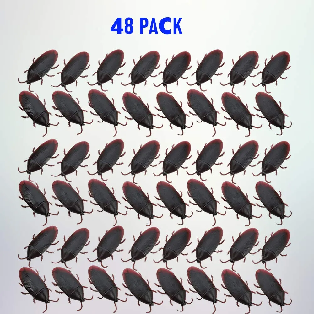 Kicko Cockroach - Fake Cock-Roach Toy for Party Favor, Party Bag Stuffer, Novelty Toys