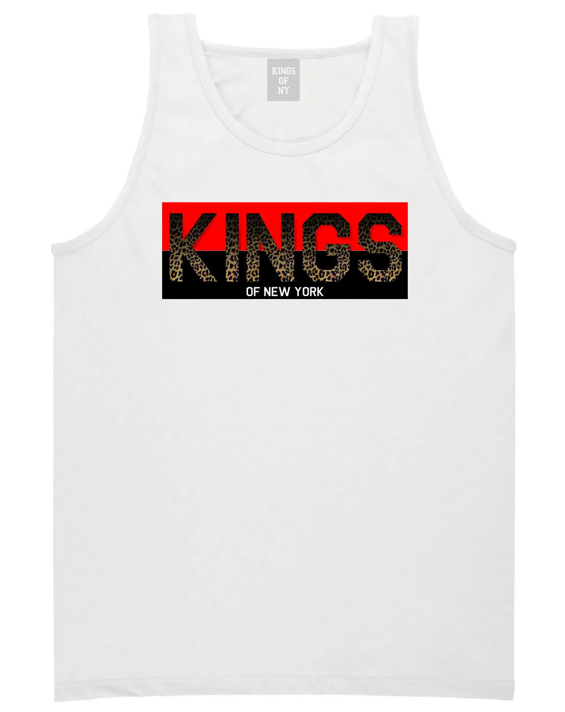 Kings Of NY Cheetah Print Logo Tank Top