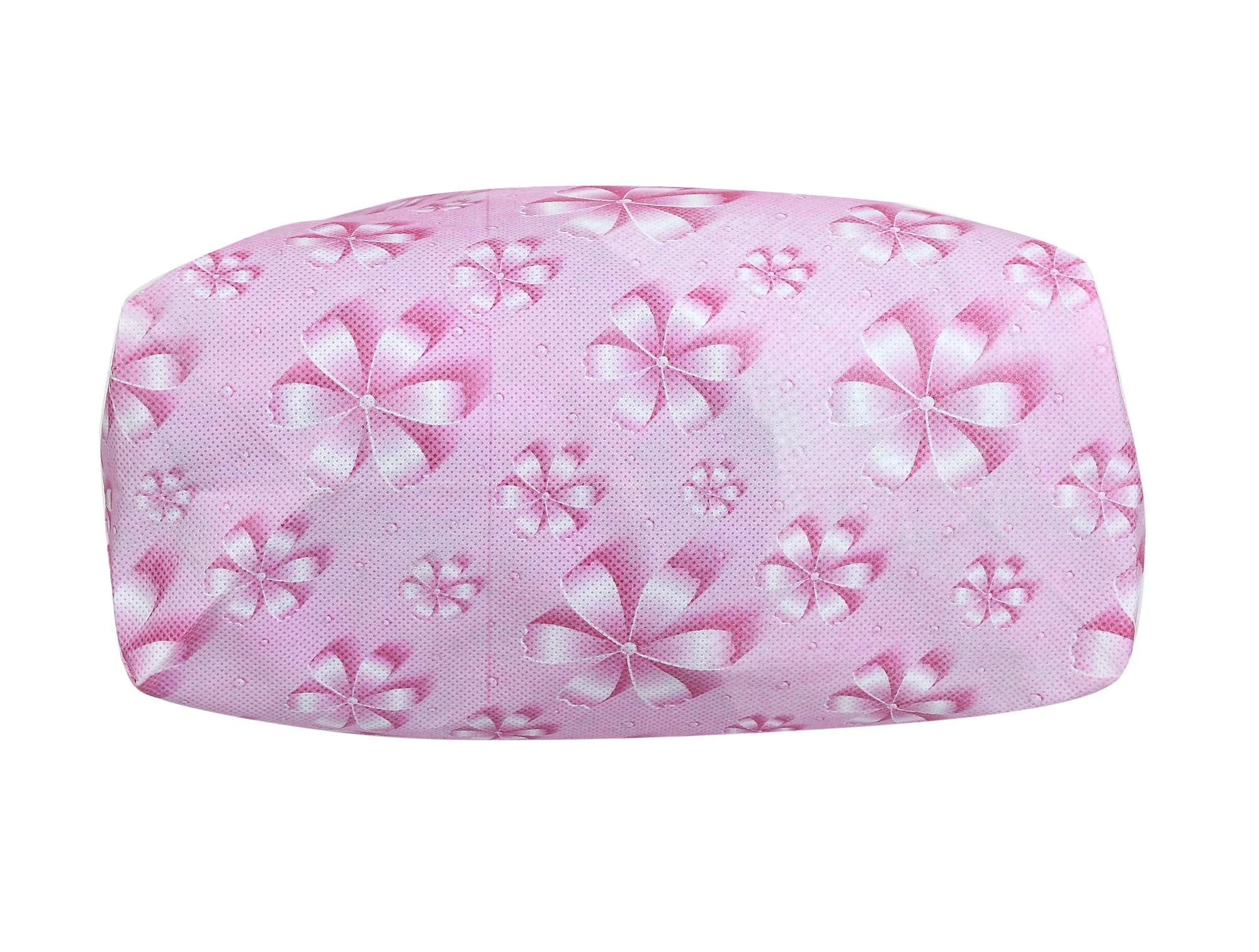 Kuber Industries Paper, Plastic Non Woven Bag Tote/Carry Bags with Handles Party Favor Pack of 6- Flower (Pink) F_26_KUBBMART016968