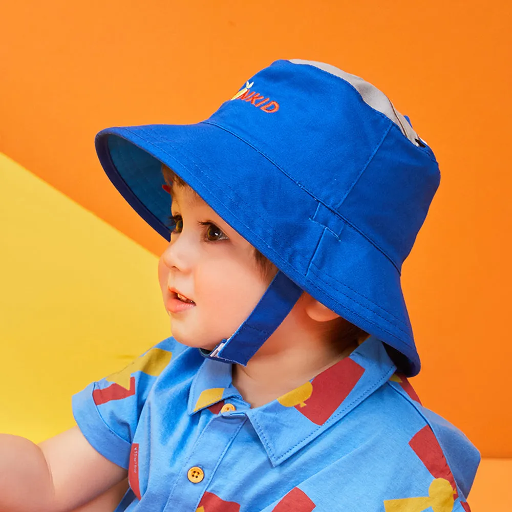 Little Surprise Box Blue Dual Side Reversible Sun Hat with UPF50  for Toddlers& Kids