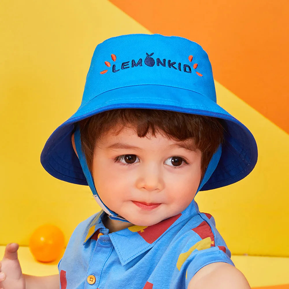 Little Surprise Box Blue Dual Side Reversible Sun Hat with UPF50  for Toddlers& Kids