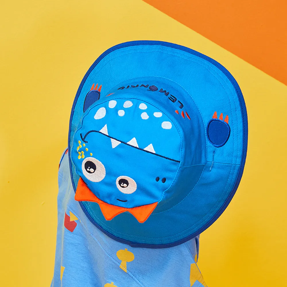 Little Surprise Box Blue Dual Side Reversible Sun Hat with UPF50  for Toddlers& Kids