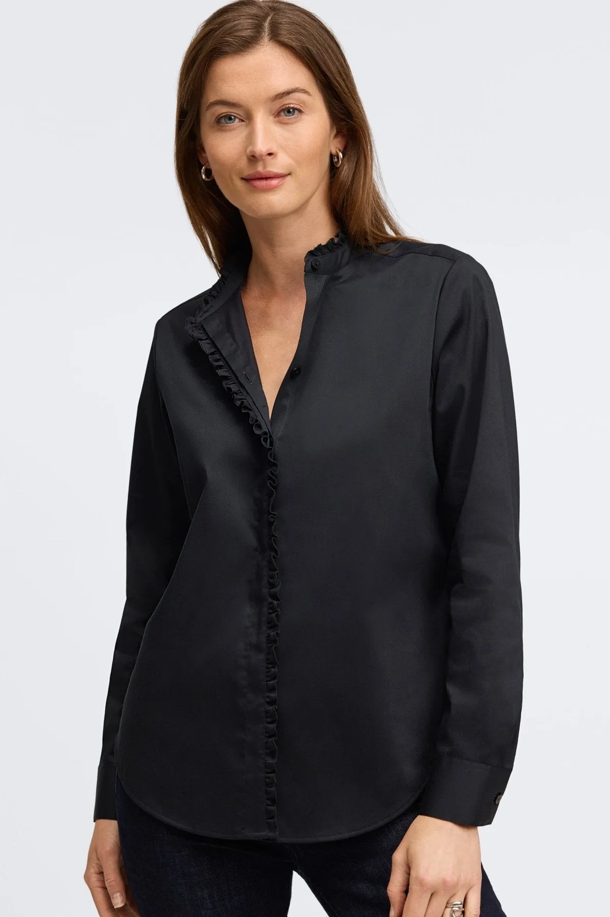 Mariel Stretch Matte Sateen No Iron Shirt