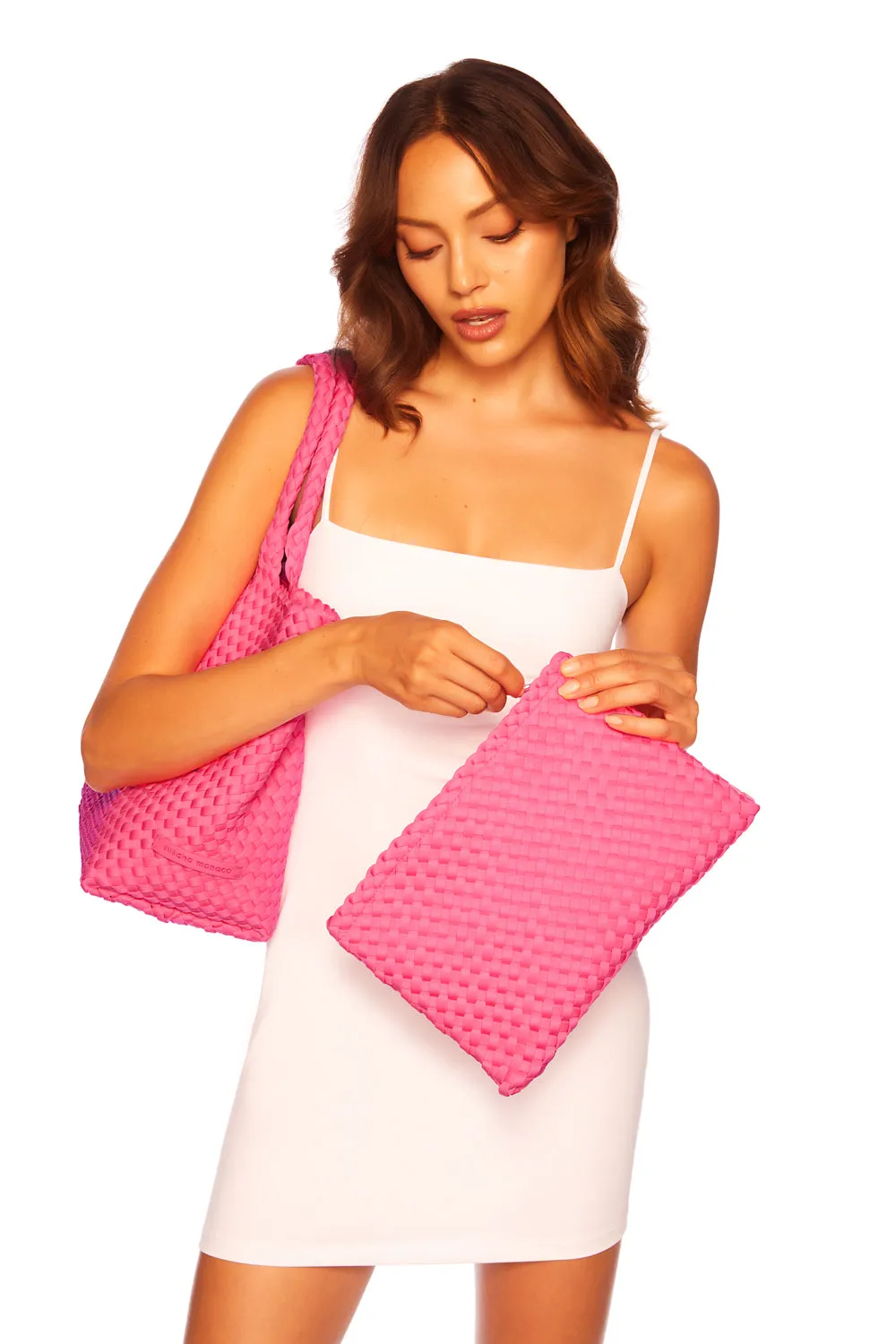 medium tote with zipper pouch
